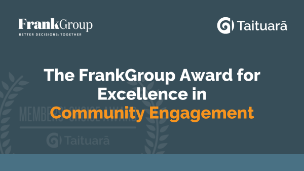 Sixteen enter FrankGroup Award for Excellence in Community Engagement